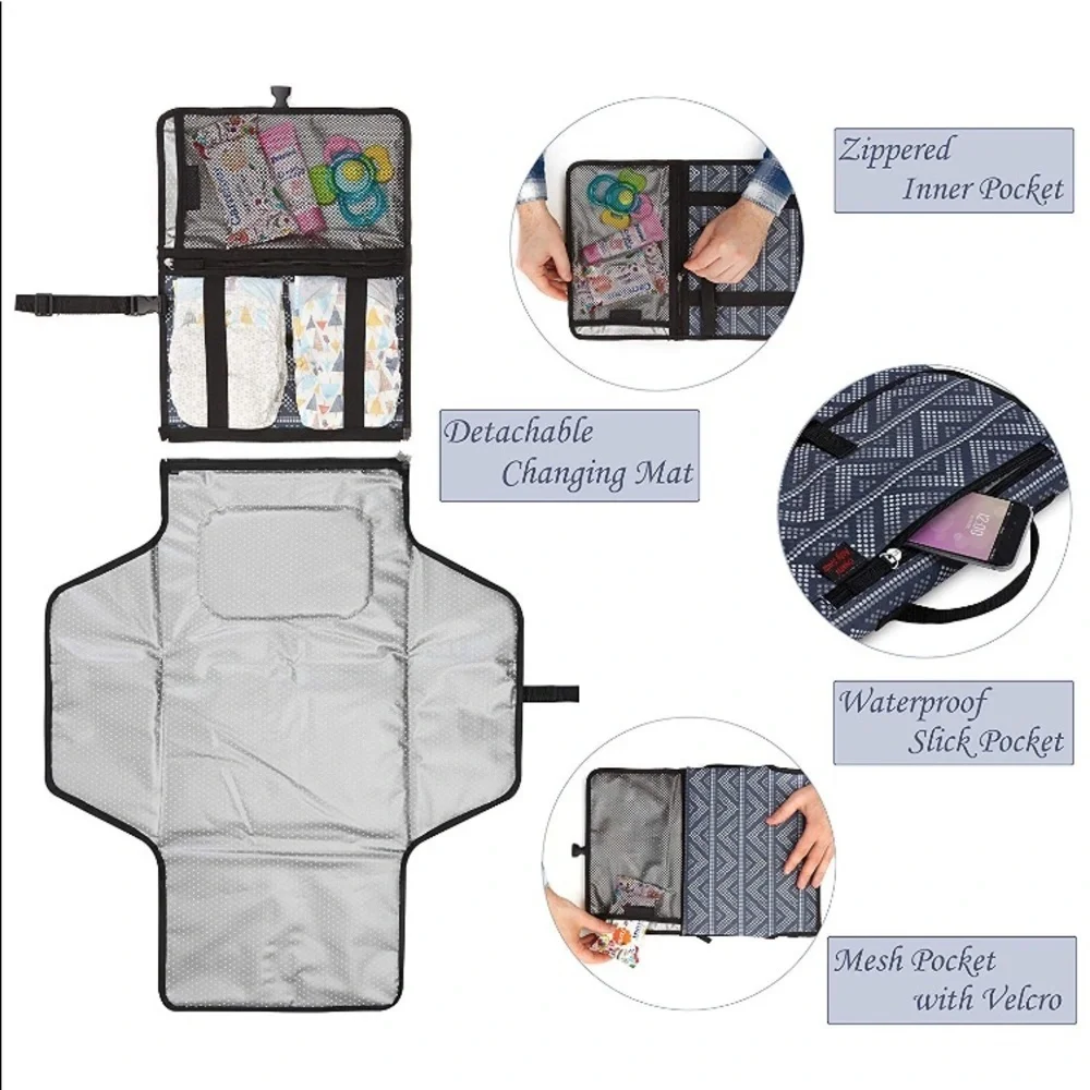 NWT Portable Changing Pad - Premium Travel Station